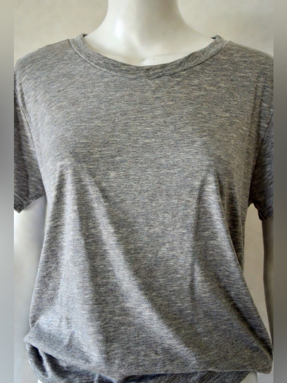 Current/Elliott Perfect Round Neck Tee in heather grey size 2
